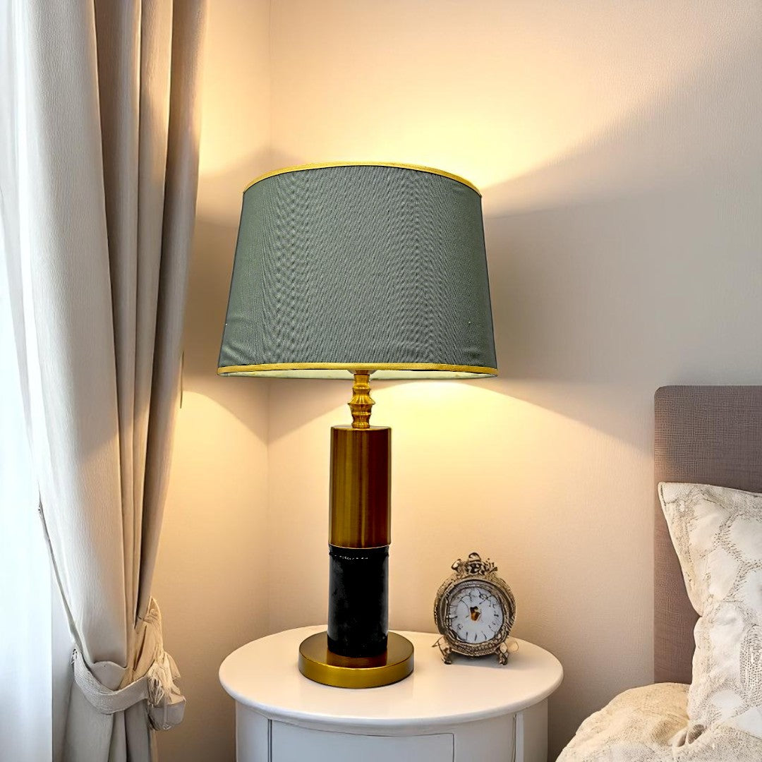 Orion Brass-Finished Modern Table Lamp
